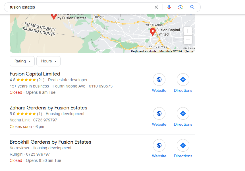 Finding Legit Real Estate Company in Kenya  Check Google My Business Reviews of Fusion Estates
